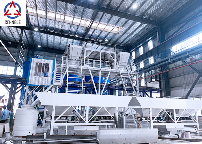 اثنين من خلاطات الخرسانة الكوكبية CMP500 لصنع مكون UHPC الجاهز